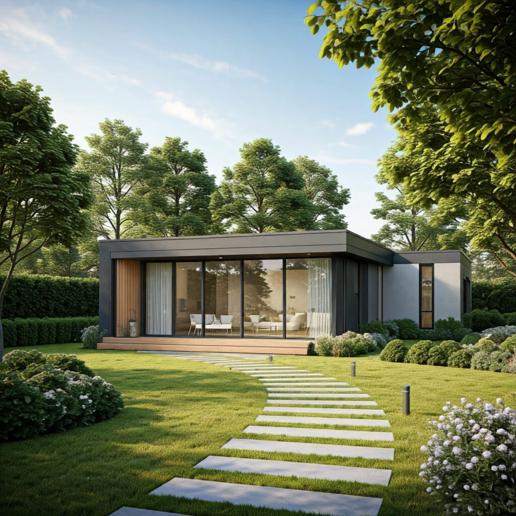 modern garden house