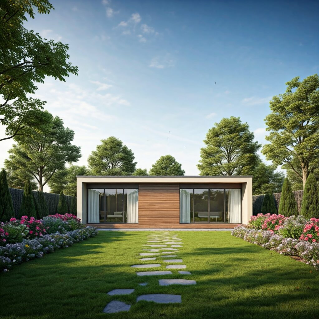 modern garden house