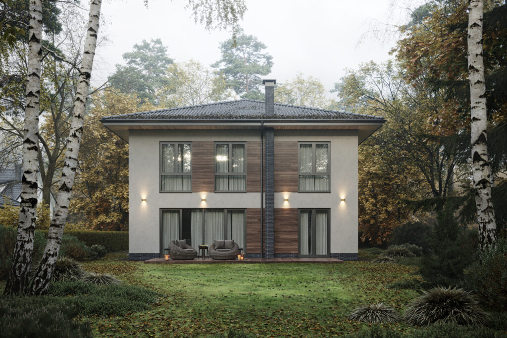 Custom Laneway House in the trees in toronto