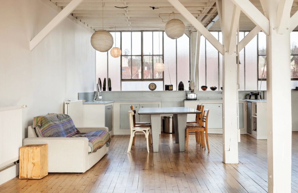 interior of a laneway house